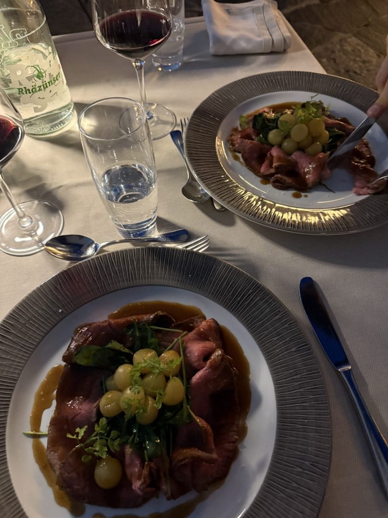 Abendessen im Hotel Bellavista